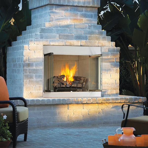Astria Stainless Outdoor Fireplace at Orange County BBQ & Fireplace