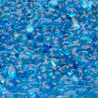 light blue fireglass