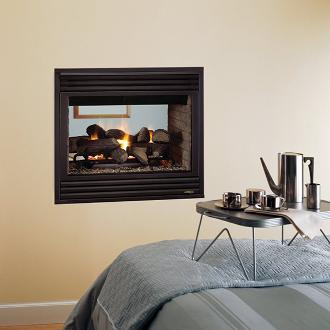 small indoor contemporary fireplace