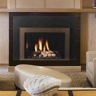 large contemporary indoor fireplace