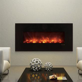 medium indoor contemporary fireplace