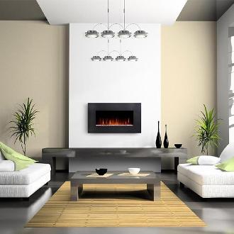 medium indoor contemporary fireplace
