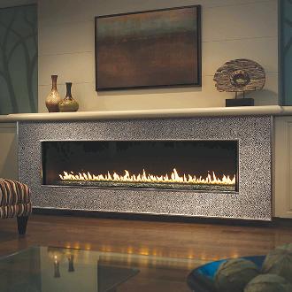 large long contemporary indoor fireplace
