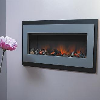 small modern fireplace