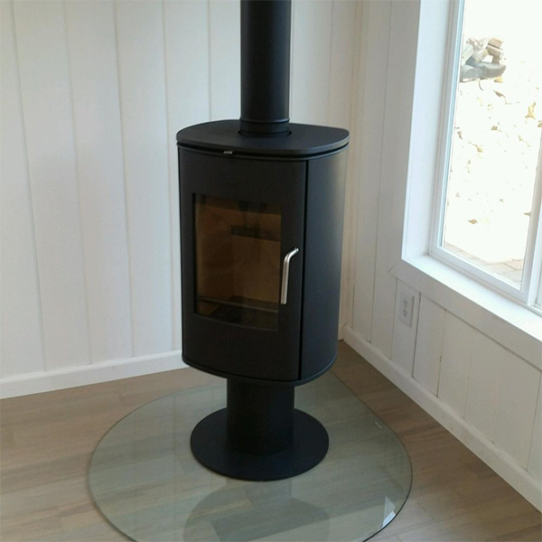 small contemporary wood burner